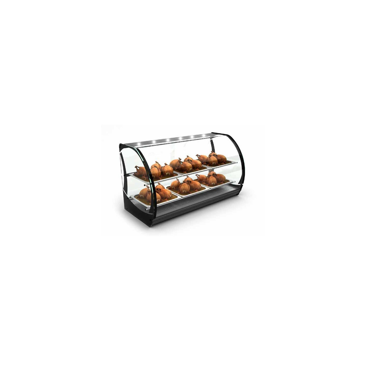 Vitrine chauffante CALOR SECO 6 bacs GN 2 3 HONDA Sayl-mondialchr.com