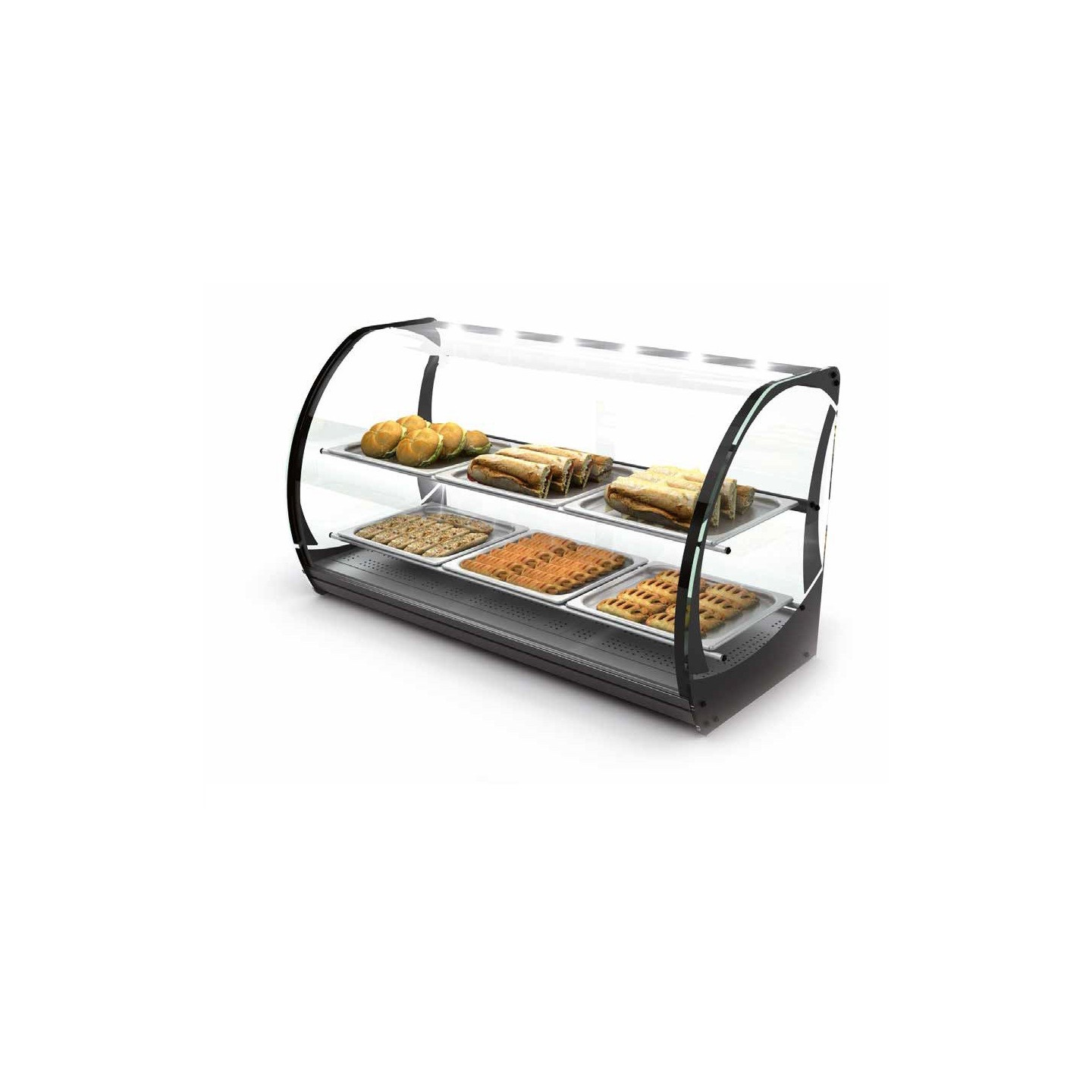 Vitrine chauffante CALOR SECO 6 bacs GN 2 3 HONDA Sayl-mondialchr.com