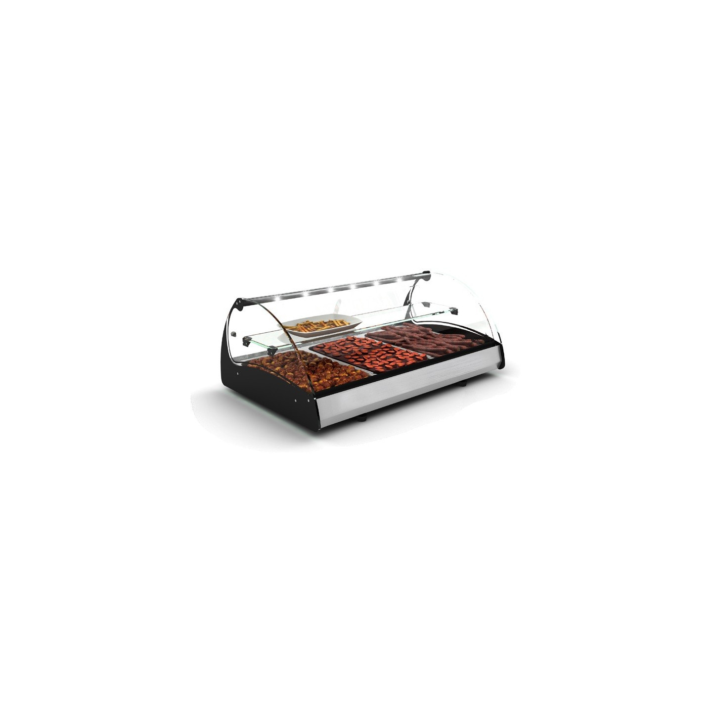 Vitrine chauffante 2GN1 1 SPLENDID Bain Marie CS2 Sayl-mondialchr.com