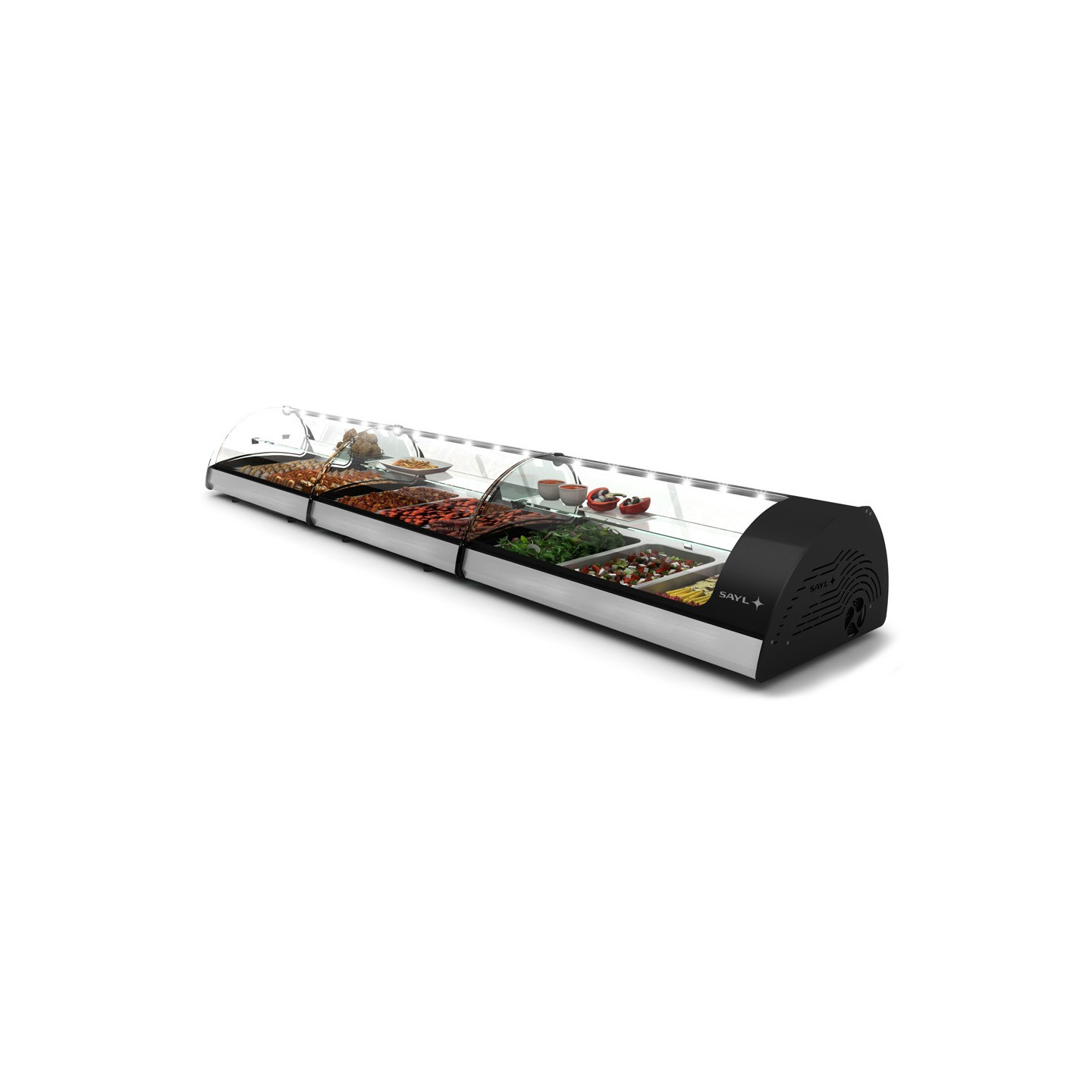 Vitrine chauffante 3GN1 1 SPLENDID Bain Marie CS2 Sayl-mondialchr.com