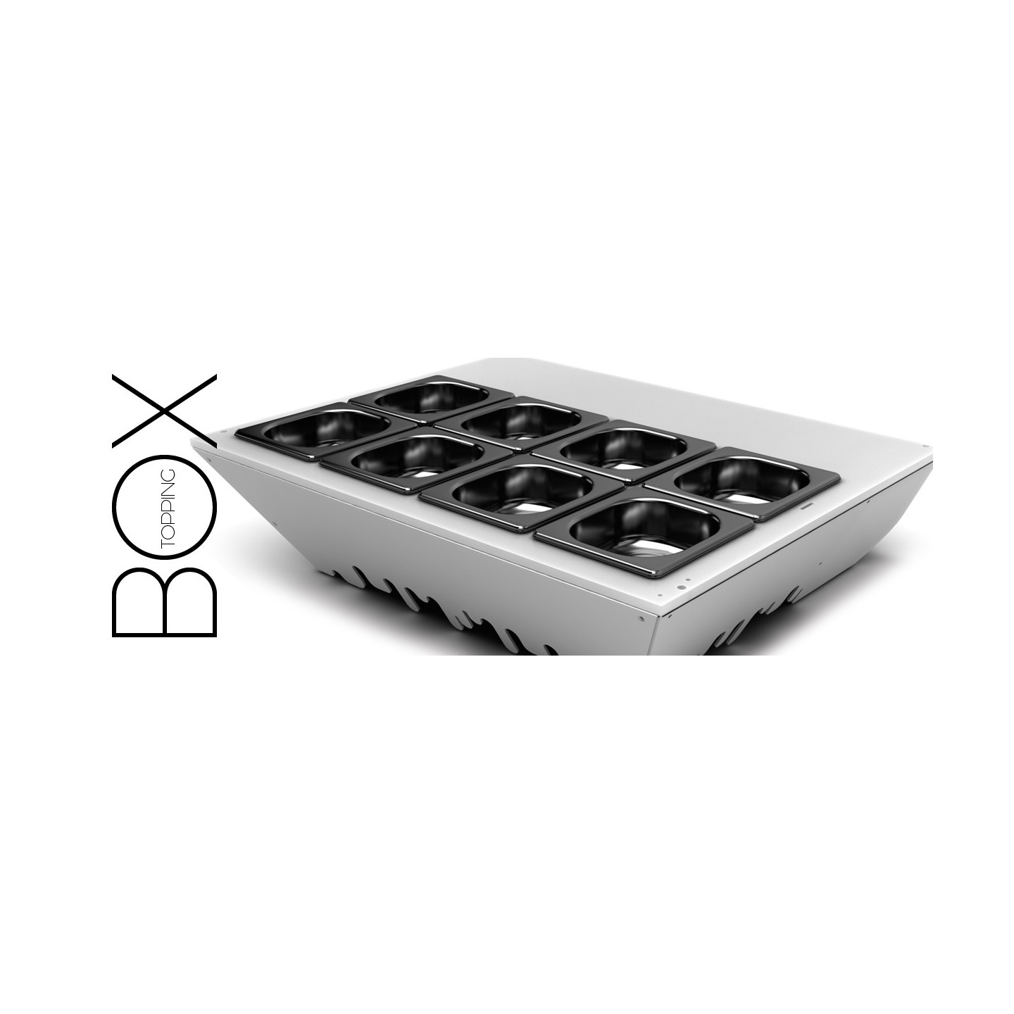 Vitrine réfrigérée à Tapas 8GN1 6 TOPPING BOX TBT Sayl-mondialchr.com