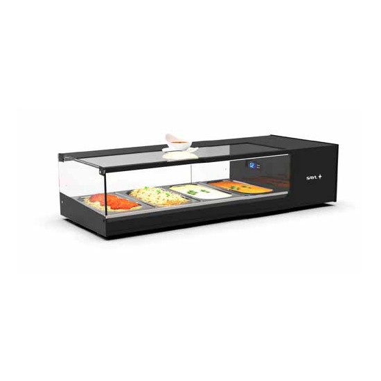 Vitrine réfrigérée à Tapas 4GN1 3 LOGIC TAPAS VTLG4 Sayl-mondialchr.com