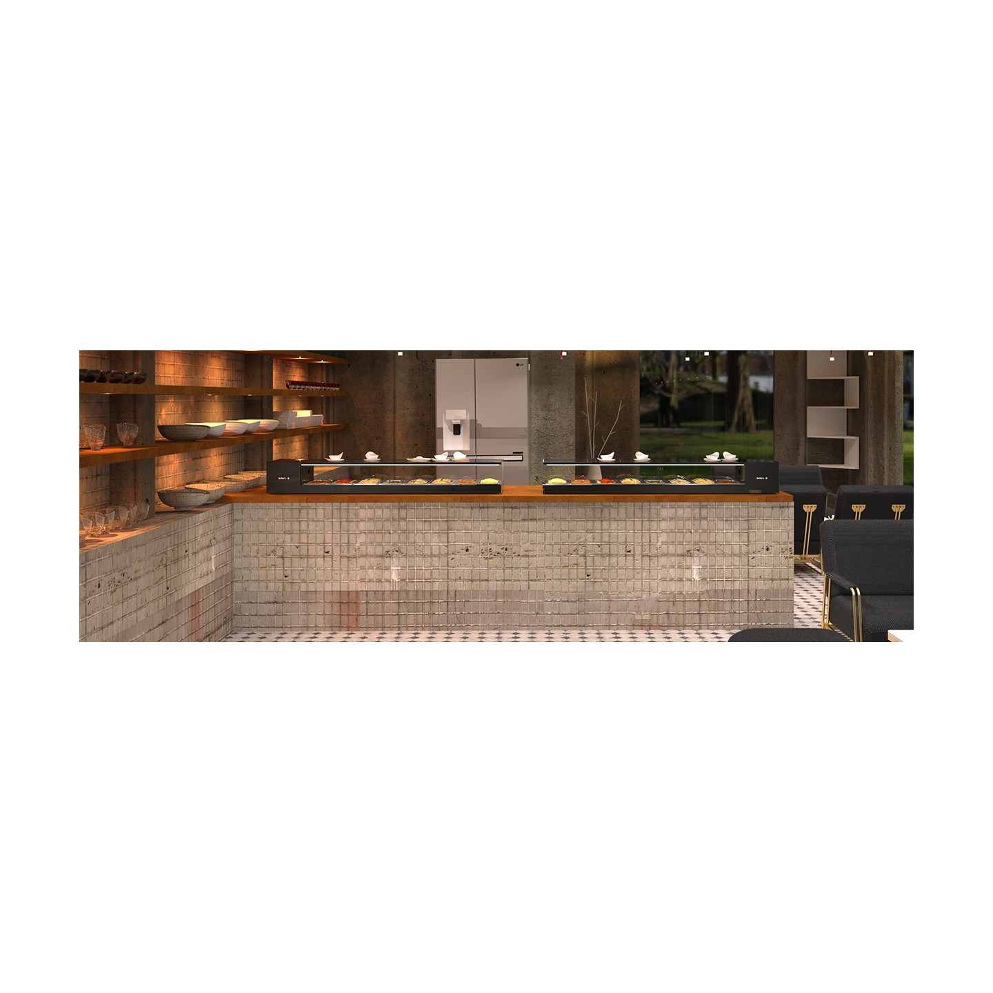 Vitrine réfrigérée à Tapas 970mm LOGIC TAPAS VTLG4P Sayl-mondialchr.com