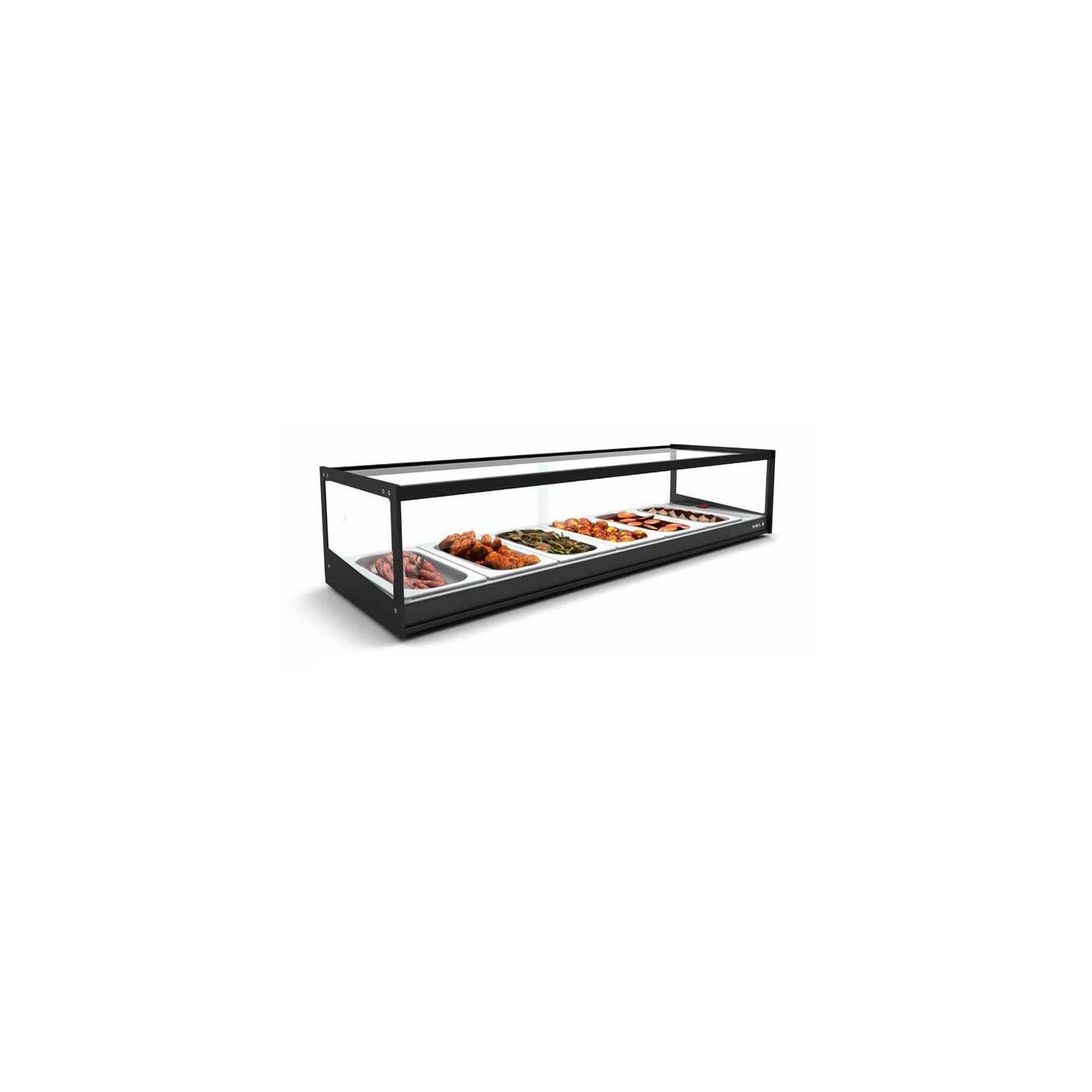 Vitrine chauffante CALENTADOR LOGIC Bain Marie CLO6BL Sayl-mondialchr.com