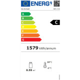 Arrière bar réfrigéré 3 portes battantes inox 320L Atosa-mondialchr.com