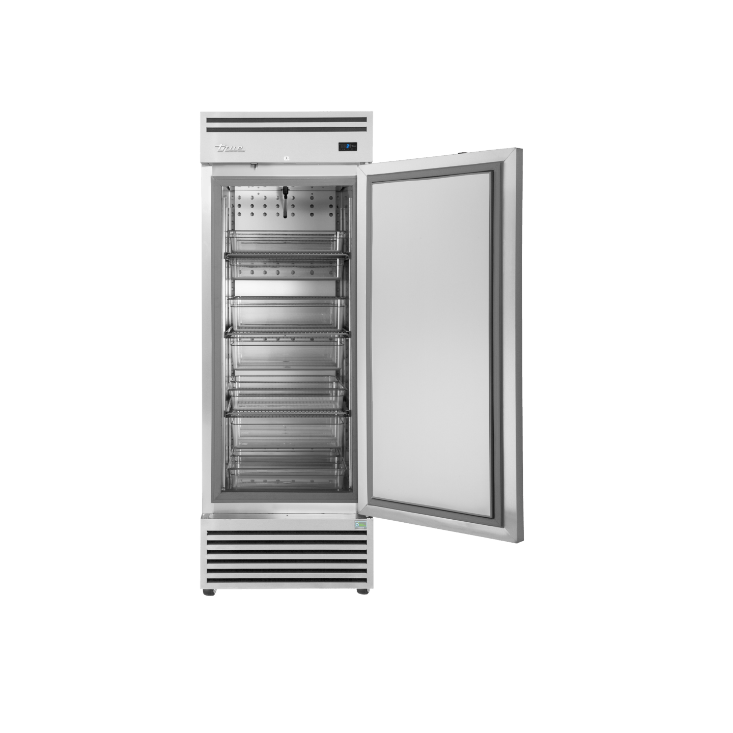 Armoire Réfrigérateur GN2 1 Inox 1porte pleine True-mondialchr.com