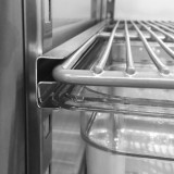 Armoire réfrigérée négative GN2 1 Inox 1porte pleine True-mondialchr.com