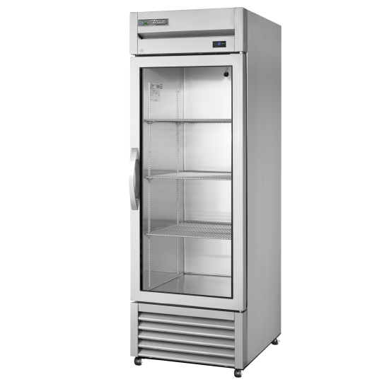 Armoire réfrigérée positive Inox 1porte vitrée 438L True-mondialchr.com