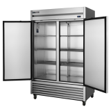 Armoire réfrigérée positive Inox 2portes pleines 914L True-mondialchr.com