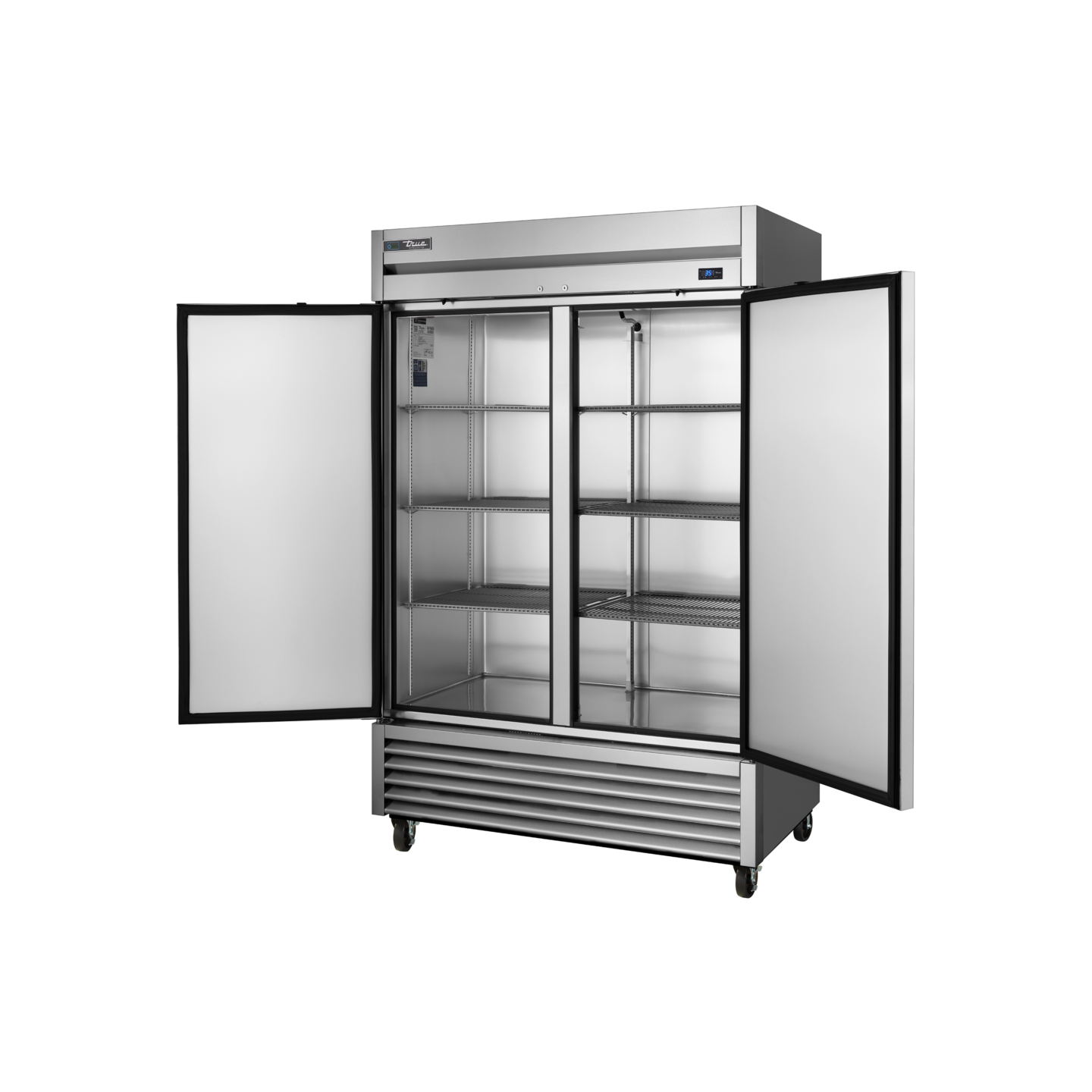 Armoire réfrigérée positive Inox 2portes pleines 914L True-mondialchr.com