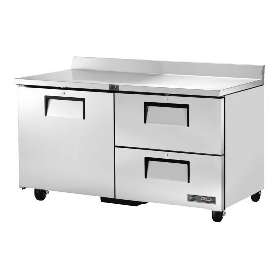 Comptoir réfrigéré positif 1porte pleine 2tiroirs 226L True-mondialchr.com