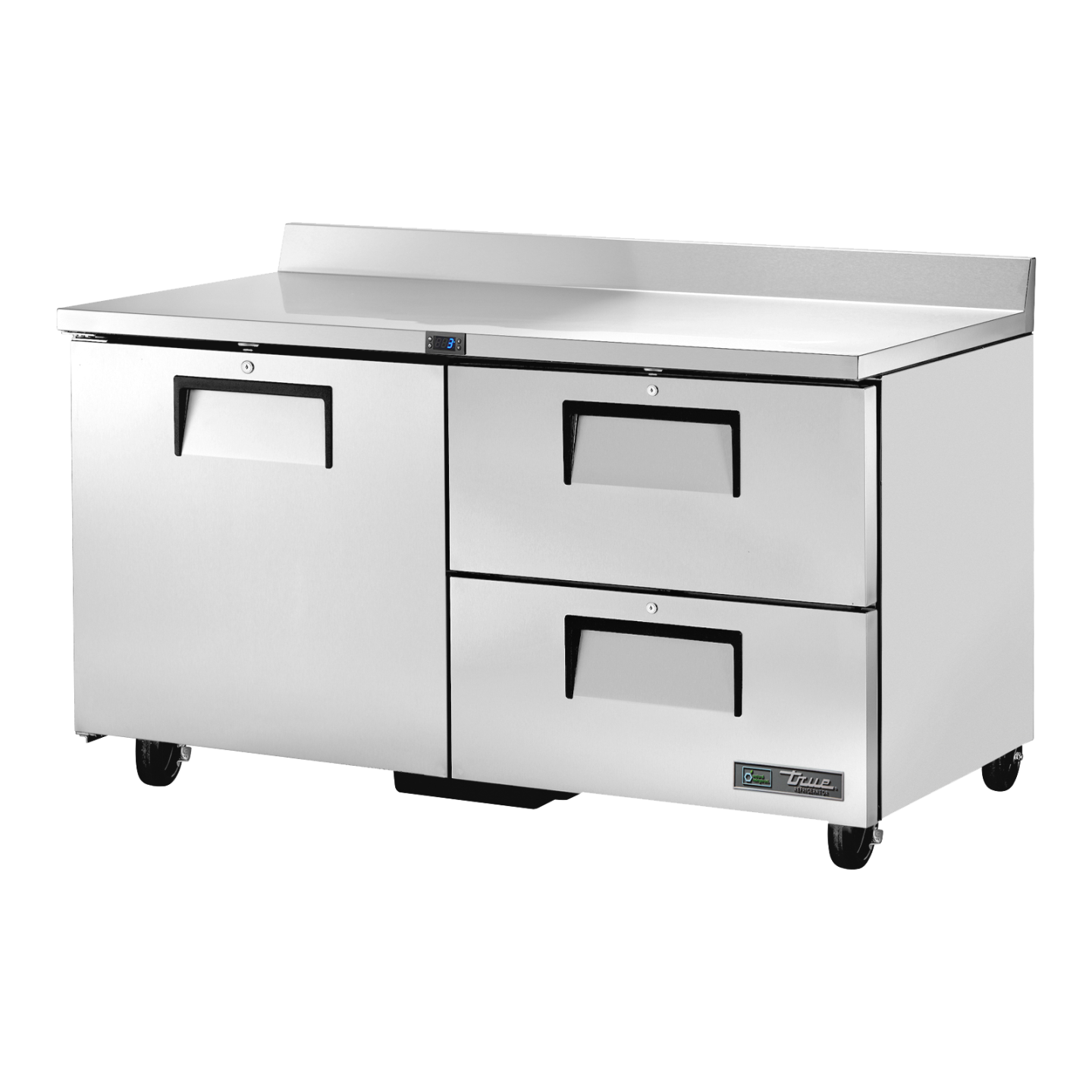 Comptoir réfrigéré positif 1porte pleine 2tiroirs 226L True-mondialchr.com