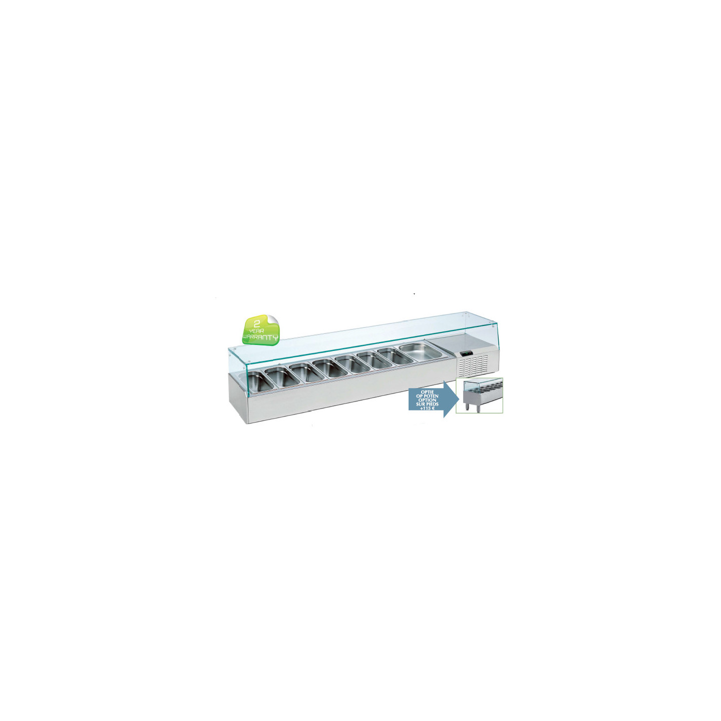 Kit réfrigéré vitré 2190mm Mercatus