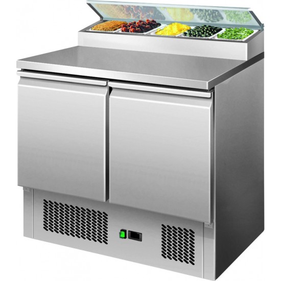 Saladette réfrigérée 2 portes