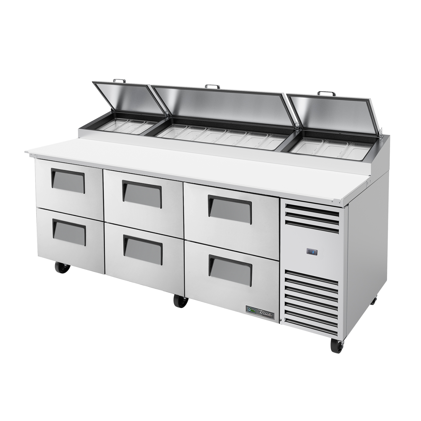 Meuble à pizza réfrigéré positif 12 GN1 3 875L True-mondialchr.com