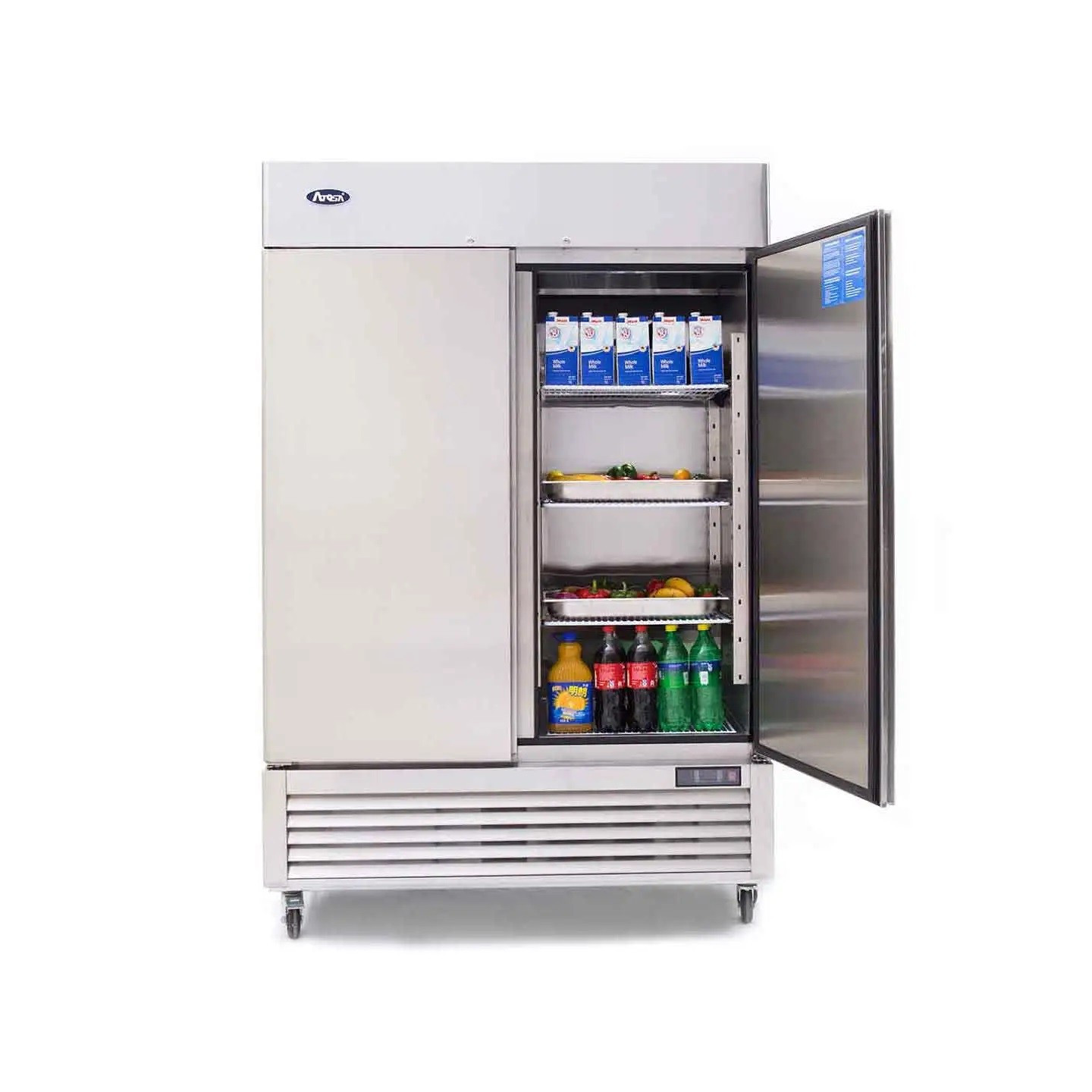 Armoire de stockage réfrigérée GN21 positive 1300L Atosa-mondialchr.com