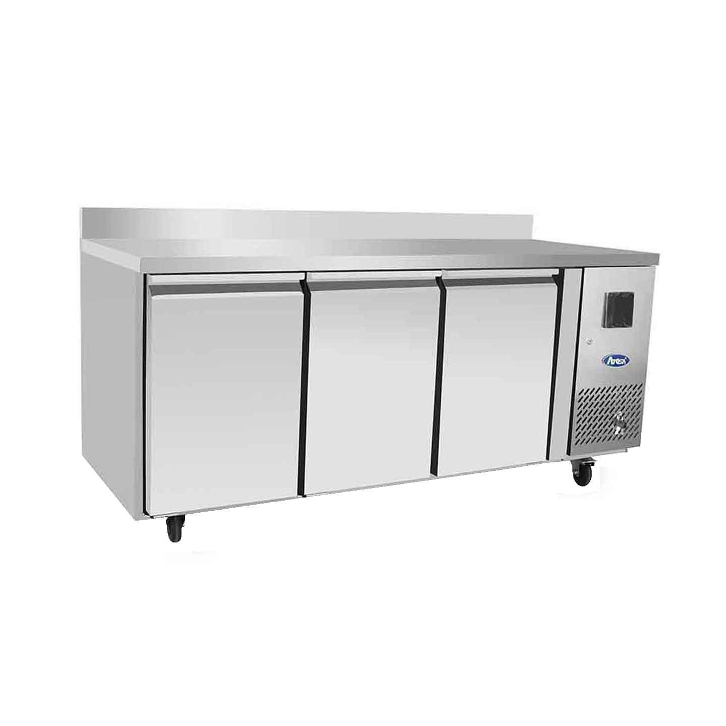 Table réfrigérée positive GN11 avec dosseret P700 420L Atosa-mondialchr.com
