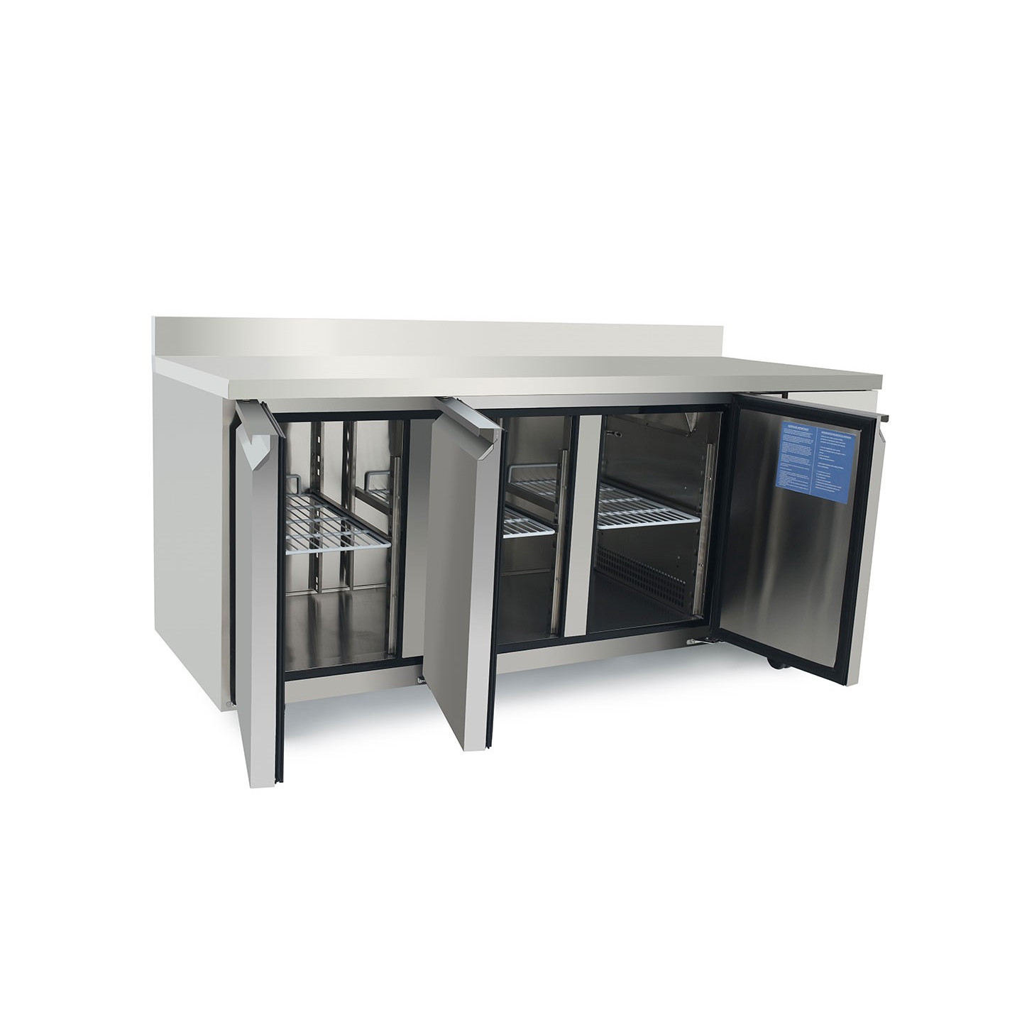 Table réfrigérée négative GN11 avec dosseret P700 420L Atosa-mondialchr.com
