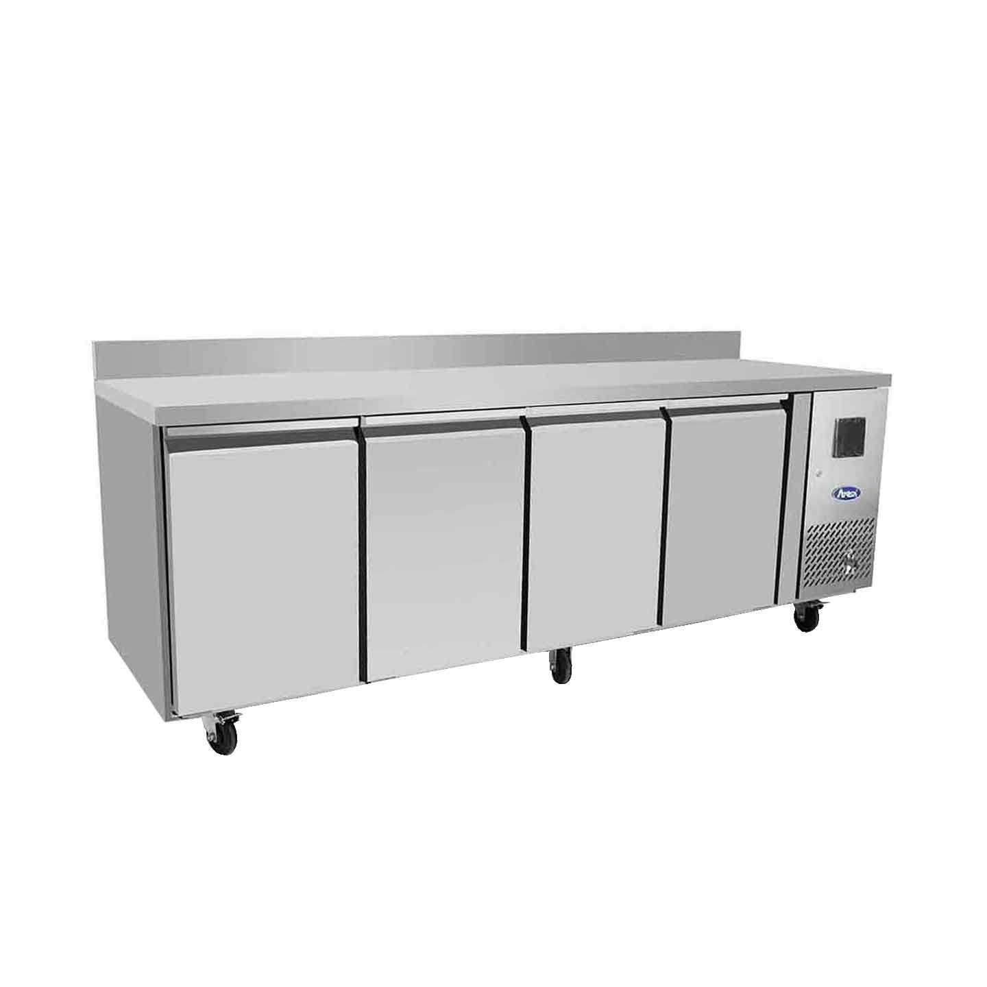 Table réfrigérée négative GN11 avec dosseret P700 560L Atosa-mondialchr.com