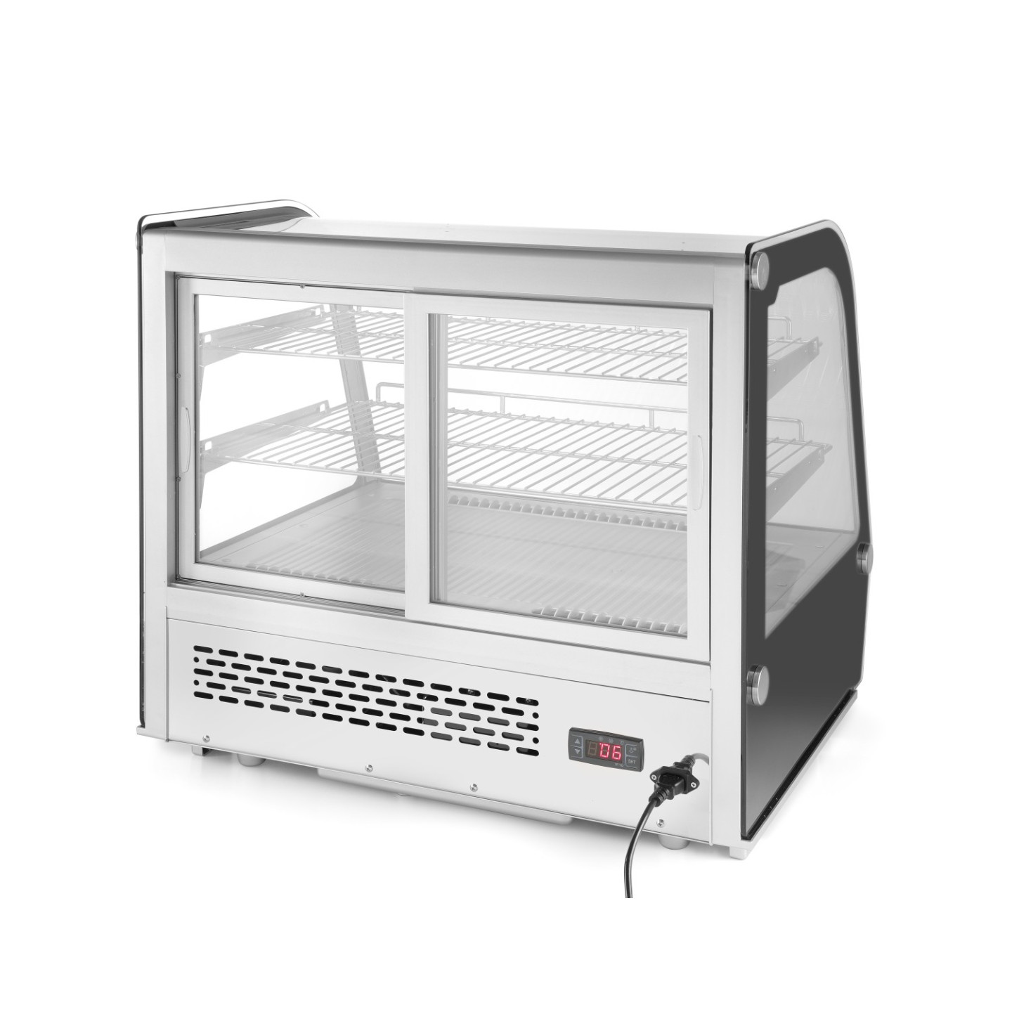 Vitrine réfrigérée de présentation pâtisserie 120L HENDI-mondialchr.com