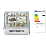 Vitrine réfrigérée de présentation pâtisserie 120L HENDI-mondialchr.com
