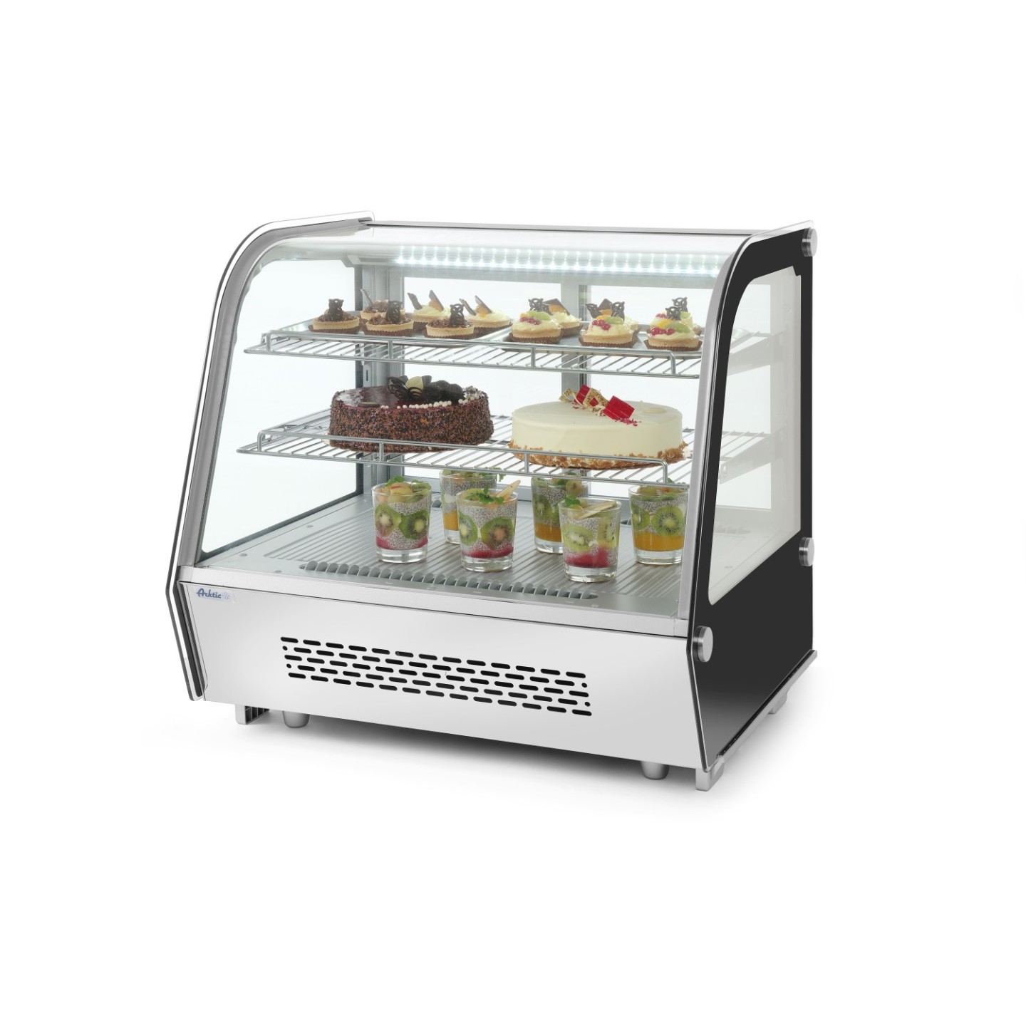 Vitrine réfrigérée de présentation pâtisserie 120L HENDI-mondialchr.com