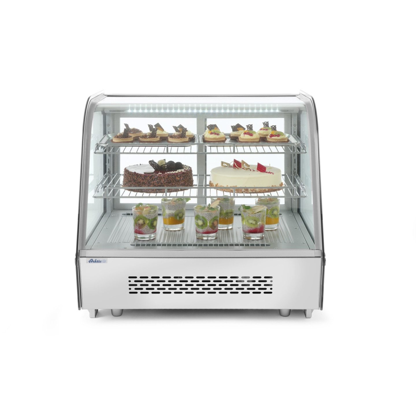 Vitrine réfrigérée de présentation pâtisserie 120L HENDI-mondialchr.com