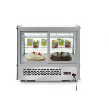 Vitrine réfrigérée de présentation pâtisserie 120L HENDI-mondialchr.com
