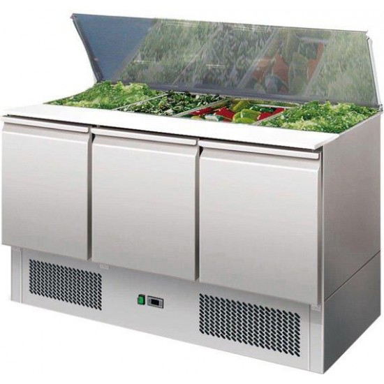 Saladette 3 portes avec couvercle