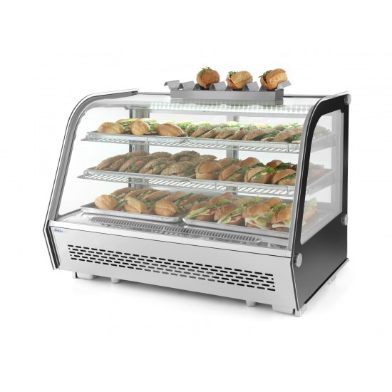 Vitrine réfrigérée de présentation pâtisserie 160L HENDI-mondialchr.com