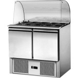 Saladette 2 portes avec pare-haleine