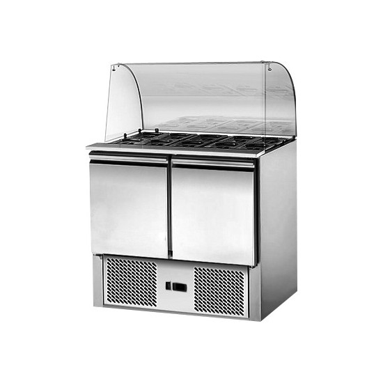 Saladette 2 portes avec pare-haleine