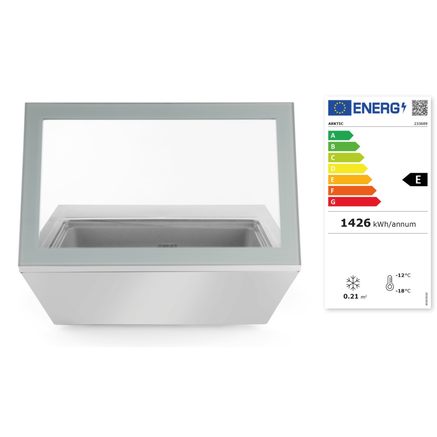 Vitrine de table réfrigérée 8xGN1 6 négative 77L HENDI-mondialchr.com