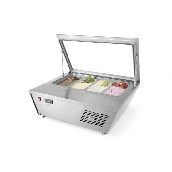 Vitrine de table réfrigérée 8xGN1 6 négative 77L HENDI-mondialchr.com