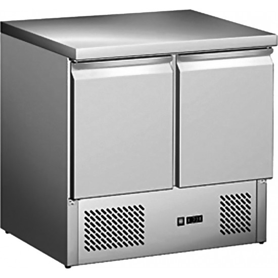 Saladette 2 portes dessus inox