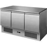 Saladette 3 portes dessus inox