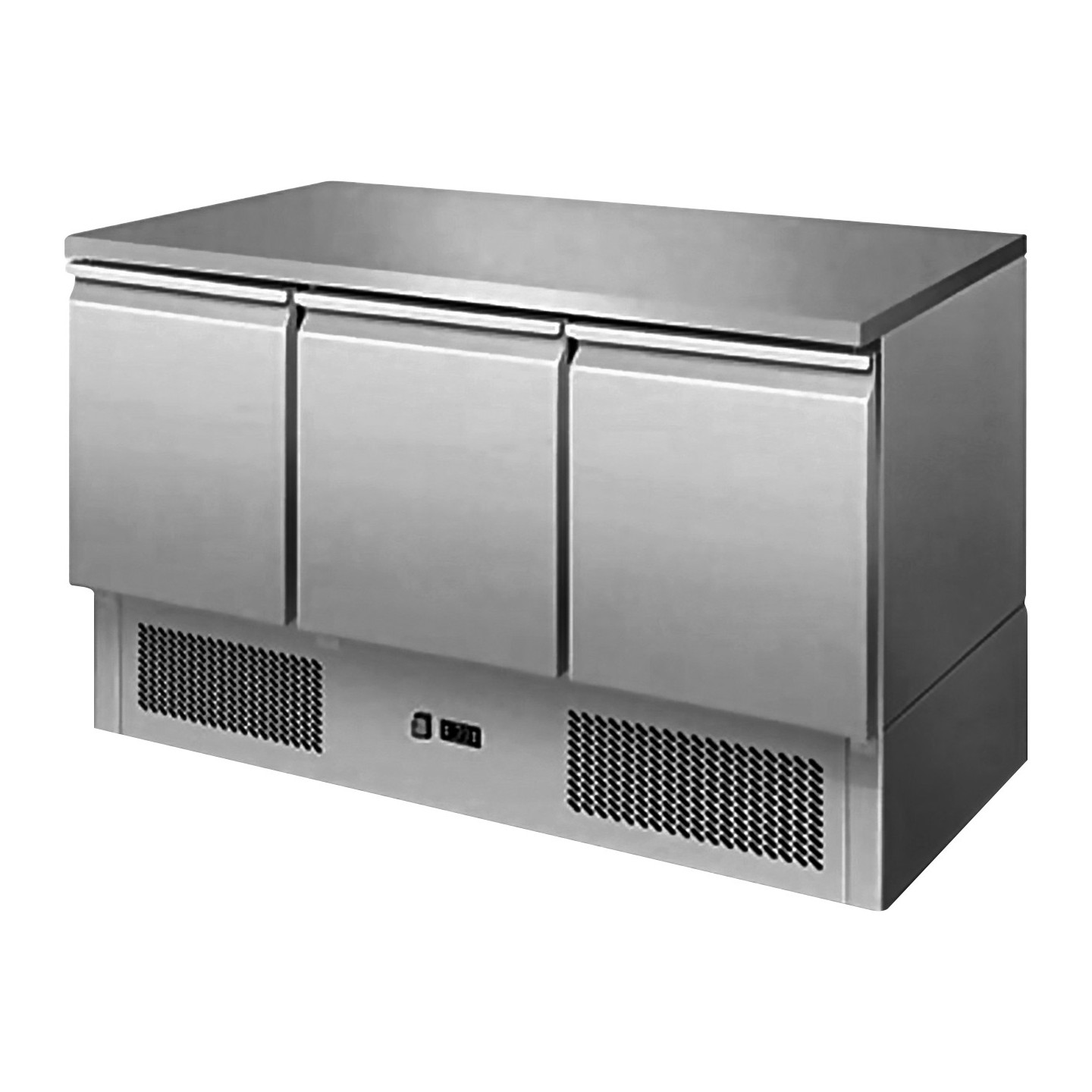 Saladette 3 portes dessus inox