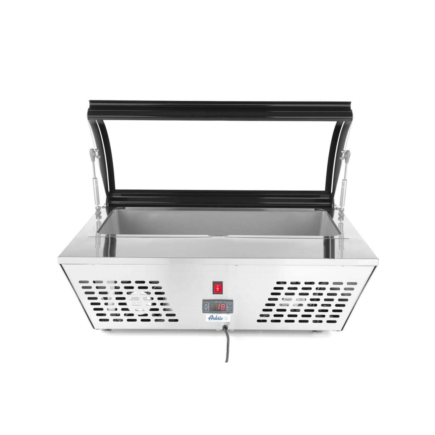 Vitrine de table réfrigérée 8GN1 6 positive 67L HENDI-mondialchr.com