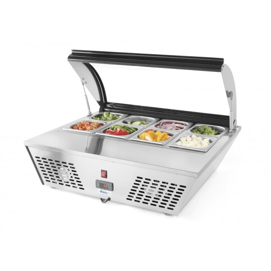 Vitrine de table réfrigérée 8GN1 6 positive 67L HENDI-mondialchr.com