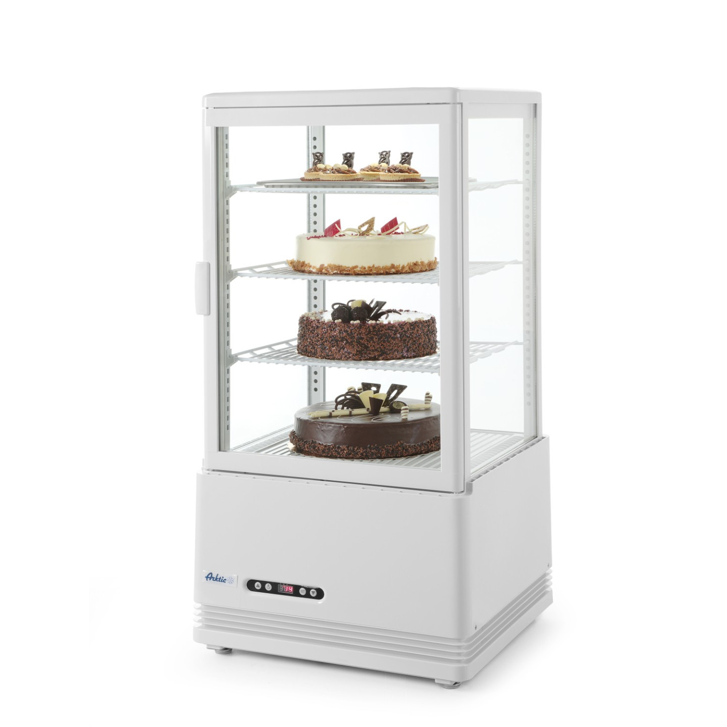 Vitrine de table réfrigérée positive 3 étagères 68L HENDI-mondialchr.com