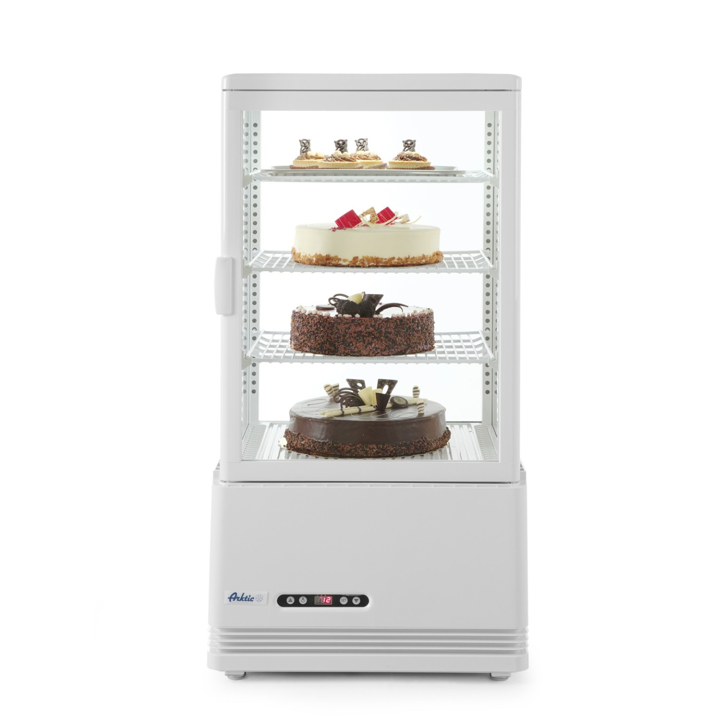 Vitrine de table réfrigérée positive 3 étagères 68L HENDI-mondialchr.com