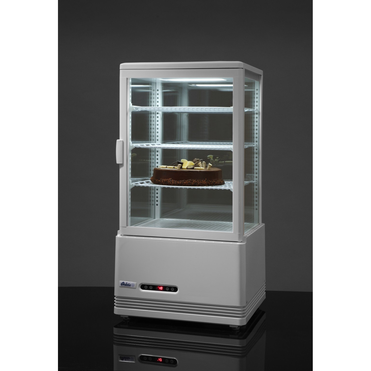 Vitrine de table réfrigérée positive 3 étagères 68L HENDI-mondialchr.com