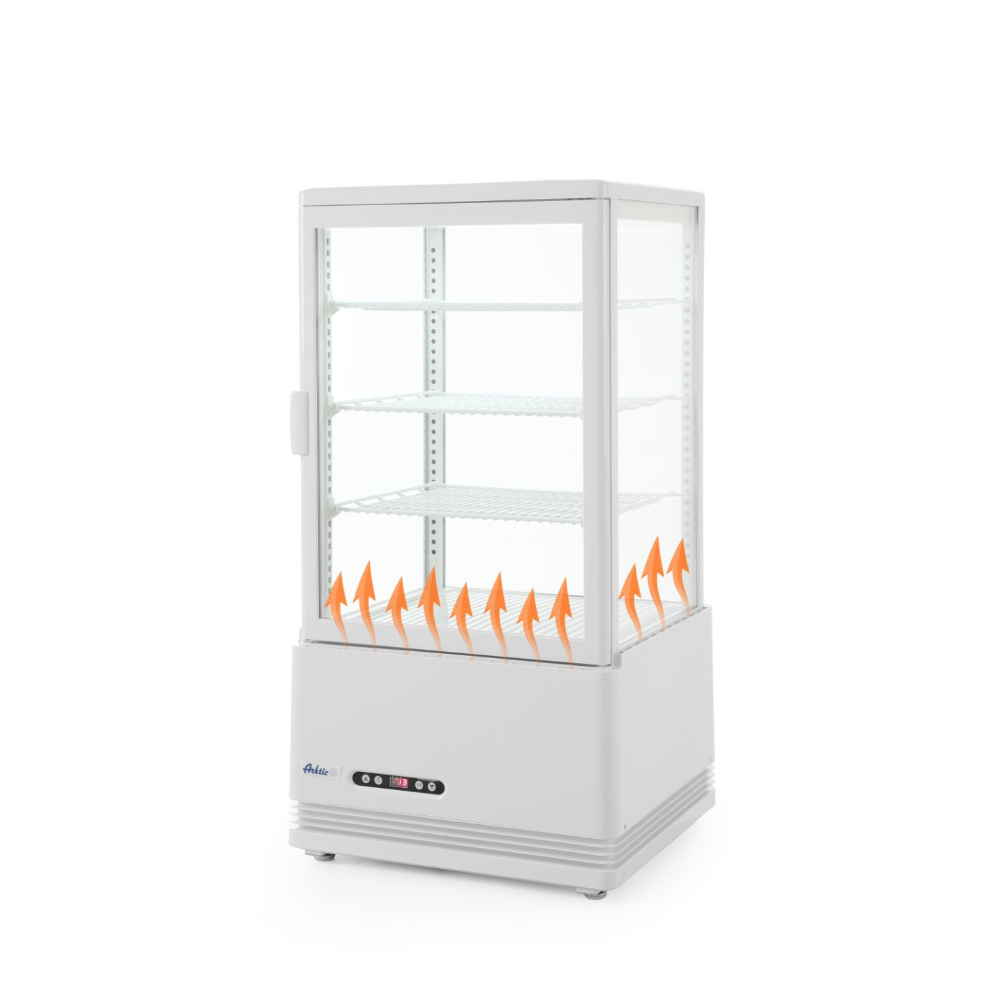 Vitrine de table réfrigérée positive 3 étagères 68L HENDI-mondialchr.com