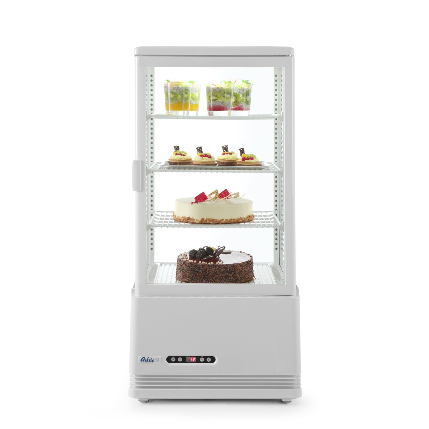 Vitrine de table réfrigérée positive 3 étagères 78L HENDI-mondialchr.com