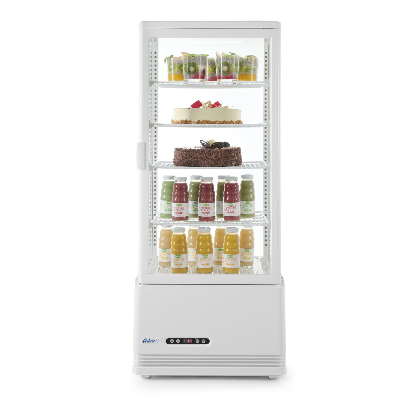 Vitrine de table réfrigérée positive 4 étagères 98L HENDI-mondialchr.com