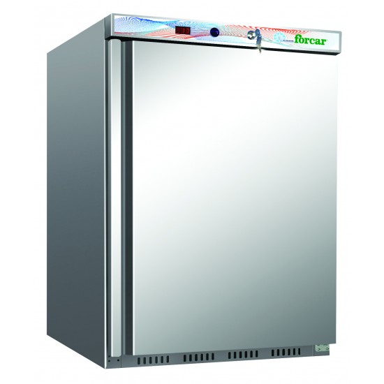 Armoire réfrigérée positive inox - intérieur en ABS 200L