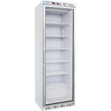 Armoire réfrigérée vitrée négative en laqué blanc intérieur en ABS 400L