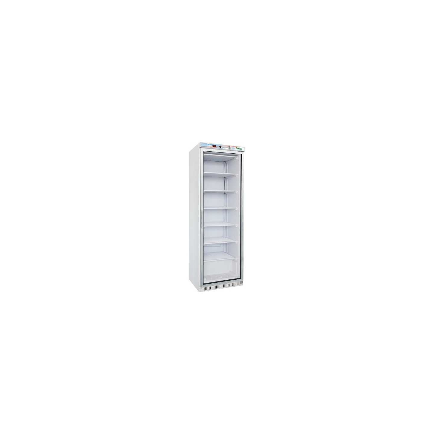 Armoire réfrigérée vitrée négative en laqué blanc intérieur en ABS 400L