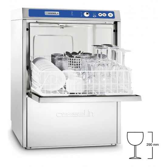 Lave-verres Double paroi avec pompe de vidange et adoucisseur intégrés