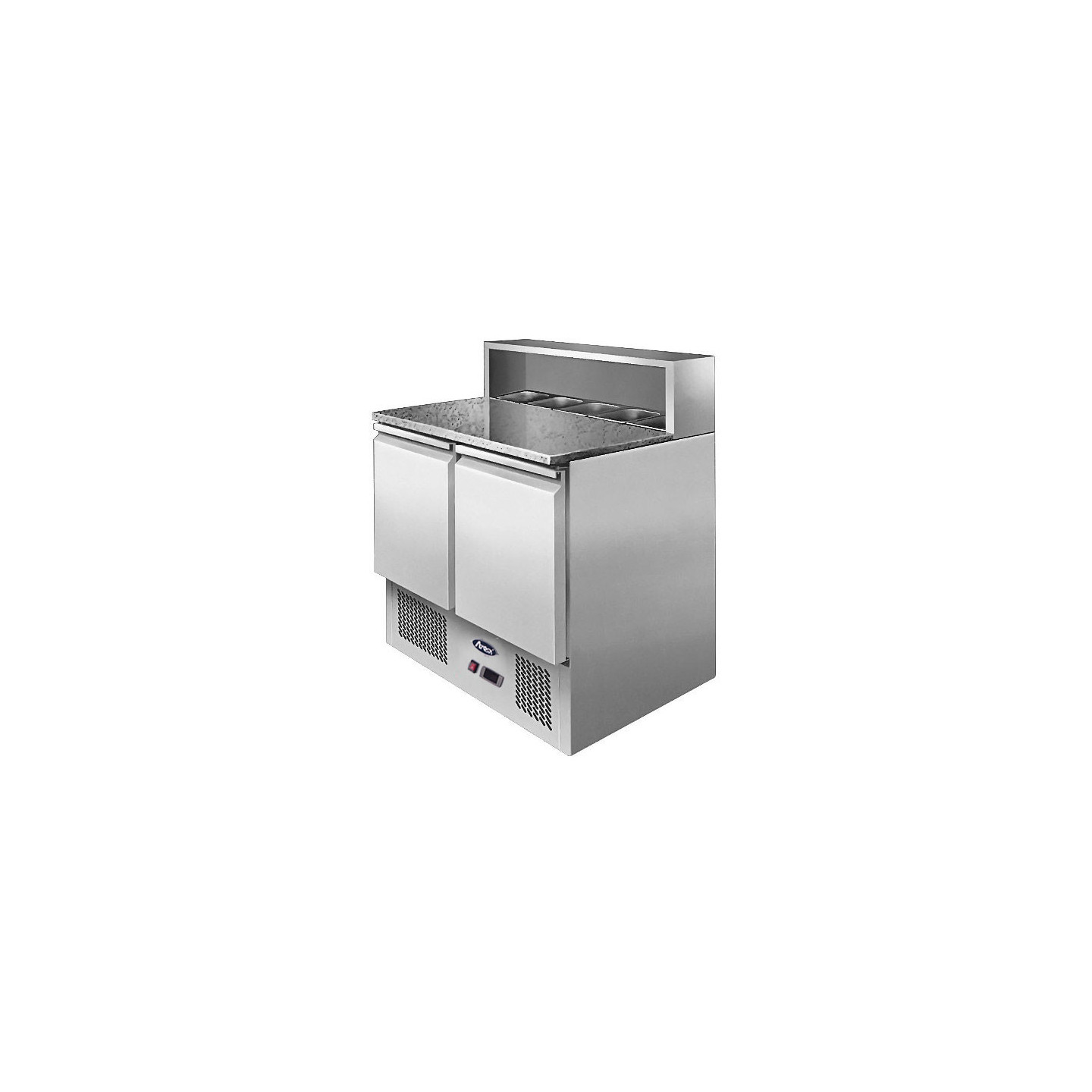 Table à pizza 2 portes GN1/1 Pour bac 1/3